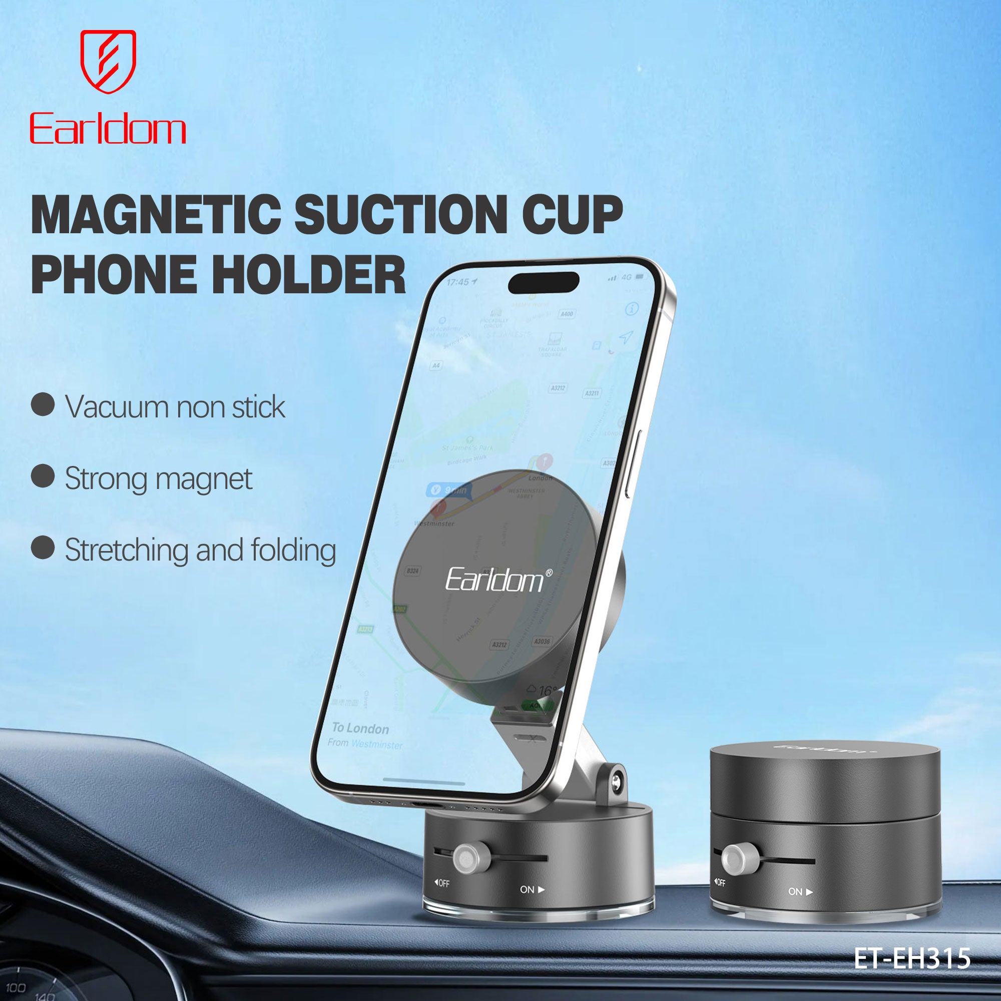 Earldom Magnetic Suction Cup Mobile Phone Stand Earldom Magnetic Suction Cup Mobile Phone Stand